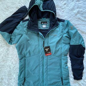 NWT Small Mens Blue Columbia Winter/Ski Jacket